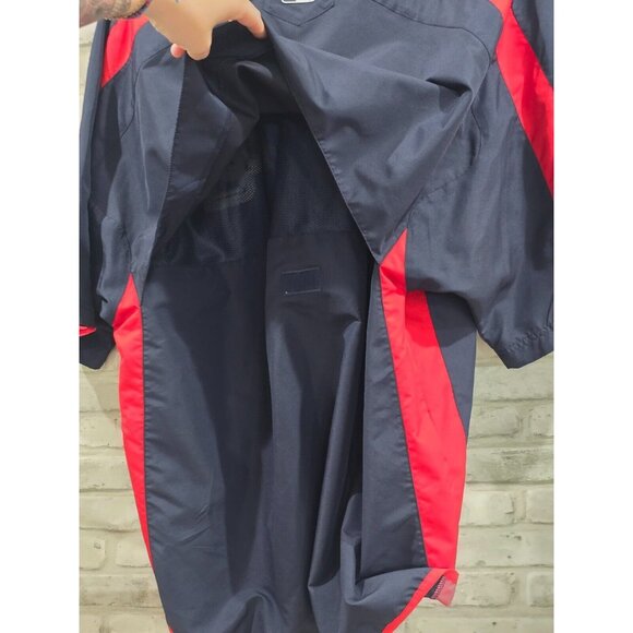 Majestic Authentic Washington Nationals S/S Lined Mesh Rain Jacket Sz L DC MLB - Picture 10 of 11
